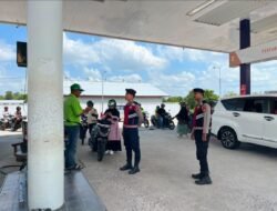 Sat Samapta Polres Sukamara Pantau SPBU, Cermati Keamanan Pelayanan BBM