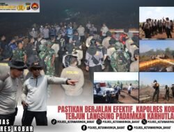 Pastikan Berjalan Efektif, Kapolres Kobar Terjun Langsung Padamkan Karhutla