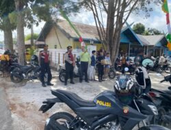 Sat Samapta Polres Sukamara Sambangi Gereja Katolik Santo Petrus, Dukung Ibadah Minggu Berlangsung Aman