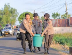 HADIR SAAT WARGA MEMBUTUHKAN, SATGAS LEMDIKLAT POLRI DAN POLRES SERUYAN SALURKAN AIR BERSIH
