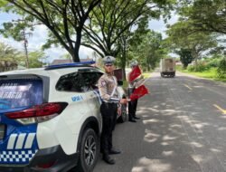 Antisipasi Lakalantas, Satlantas Polres Kapuas Pantau Arus Lalu Lintas Lingkar Luar Kota