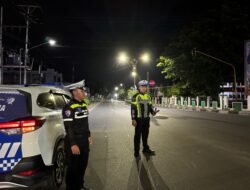 Antisipasi Balapan Liar, Satlantas Polres Kapuas Patroli malam