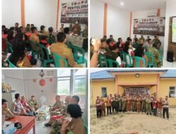 Pasis Sesko TNI Gelar Penyuluhan Karhutla di Desa Tebuah Elok, Subah