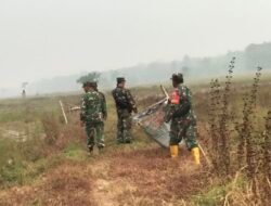 Cegah Karhutla, Koramil 1002-03/Haruyan Patroli dan Sosialisasikan Larangan Membakar Lahan