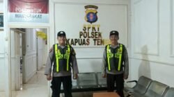 ‎Personel Piket Laks Giat Jaga Mako Polsek Kapuas Tengah. 