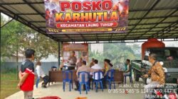 Kunjungi Posko Karhutla Laung Tuhup, Satgas Lemdiklat Polri Edukasi Warga Stop Bakar Lahan Jaga Murung Raya Dari Asap