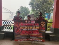 Stop Kabut Asap, Sat Samapta Polres Murung Raya Gencarkan Sosialisasi Karhutla Kepada Masyarakat