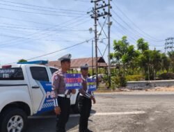 Antisipasi Lakalantas, Satlantas Polres Kapuas Pantau Arus Lalu Lintas Lingkar Luar Kota