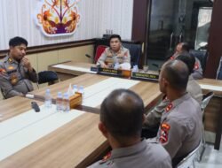 Plh Kapolres Murung Raya Berikan Arahan kepada Tim Satgas Karhutla Lemdiklat Polri