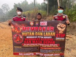 Cegah Karhutla di Musim Kemarau, Sat Samapta Polres Murung Raya Gencarkan Sosialisasi ke Lapisan Masyarakat