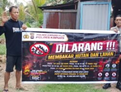 Cuaca Panas Rawan Karhutla Polsek Kapuas Hilir Tingkatkan Giat Sosialisasi Larangan Membuka Lahan Dan Kebun Dengan Cara Di Bakar Kepada Warga