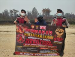 Cegah Asap Karhutla Makin Meluas, Polres Murung Raya Gencarkan Sosialisasi ke Lapisan Masyarakat