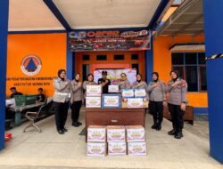 Meriahkan Hari Jadi Polwan RI Ke-78, Polwan Polres Murung Raya Kunjungi Posko Karhutla Salurkan Bansos