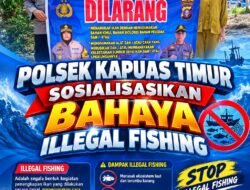 Cegah Perusakan Ekosistem Perairan, Polsek Kapuas Timur Sosialisasikan Bahaya Illegal Fishing untuk Keberlanjutan