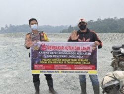 Bhabinkamtibmas Polsek TSS Gencar Sosialisasi Larangan Karhutla Ke Para Pemuda Desa Olung Hanangan