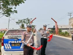 Antisipasi Lakalantas, Satlantas Polres Kapuas Pantau Arus Lalu Lintas Lingkar Luar Kota