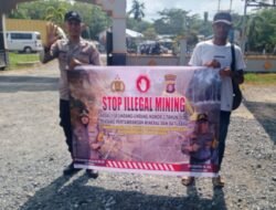 SOSIALISASI LARANGAN ILLEGAL MINING, BERTUJUAN CIPTAKAN MASYARAKAT SADAR AKAN LINGKUNGAN OLEH POLSEK KAPUAS TIMUR