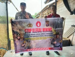 SOSIALISASI LARANGAN ILLEGAL MINING, BERTUJUAN CIPTAKAN MASYARAKAT SADAR AKAN LINGKUNGAN OLEH POLSEK KAPUAS TIMUR