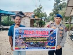 Tingkatkan Kesadaran Kebersihan Lingkungan, Satpolairud Imbau Masyarakat Pesisir Untuk Tidak Membuang Sampah Ke Sungai