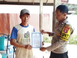 Sosialisasi Maklumat Kapolda Kalteng Tentang Sanksi Pidana Dan Denda Bagi Pelaku Karhutla Rutin Dilaksanakan Oleh Polsek Kapuas Hilir
