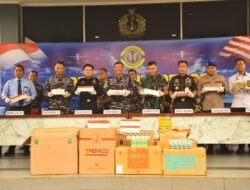 Kodaeral XII Amankan 23,681 Juta Batang Rokok Diduga Ilegal di Pelabuhan Dwikora