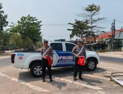 Antisipasi Lakalantas, Satlantas Polres Kapuas Pantau Arus Lalu Lintas Lingkar Luar Kota