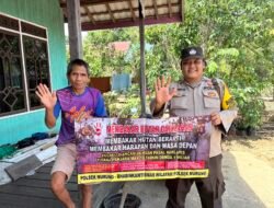 Bhabinkamtibmas Polsek Murung Sosialisasi Larangan Karhutla Di Desa Dirung
