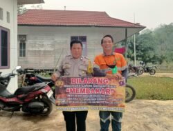 Stop Membakar dan Hutan, Polsek Tanah Siang Masifkan Sosialisasi Karhutla Ke Masyarakat
