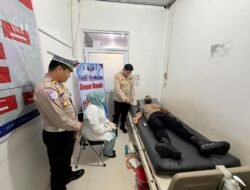 Semarak Hari Lalu Lintas Bhayangkara ke-71, Polres Murung Raya Gelar Donor Darah
