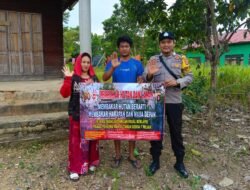 Bhabinkamtibmas Polsek Murung Gecar Sosialisasi Stop Membakar Lahan Di Kel. Beriwit