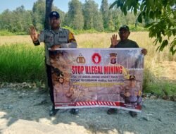 SOSIALISASI LARANGAN ILLEGAL MINING, BERTUJUAN CIPTAKAN MASYARAKAT SADAR AKAN LINGKUNGAN OLEH POLSEK KAPUAS TIMUR