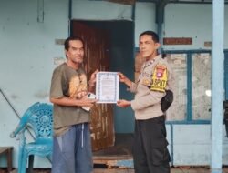 Melalui Maklumat Kapolda Kalteng Polsek Kapuas Hilir Berikan Pemahaman Kepada Masyarakat Tentang Sanksi Pidana Dan Denda Bagi Pelaku Karhutla 