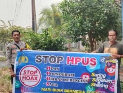 Cegah Maraknya Hoaks Polsek Kapuas Hilir Rutin Laksanakan Sosialisasi Anti HPUS Kepada Masyarakat
