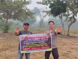 Polsek TSS Sosialisasi Larangan Karhutla Ke Warga Desa Olung Hanangan