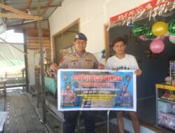 Satpolairud Polres Kapuas Laksanakan Patroli Perairan, Beri Imbauan Stop Penambangan Liar Di DAS Kapuas