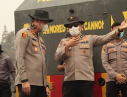 Atasi Kebakaran Lahan, Plt. Ka SPPK Lemdiklat Polri dan Peserta Didik Turun Langsung Padamkan Api di Pulang Pisau