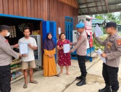 Wakapolres Gunung Mas Pimpin Sosialisasi Larangan Karhutla di Empat Titik