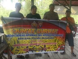 Untuk Menampung Aspirasi Masyarakat Polsek Basarang Melaksanakan Giat Jum’at Curhat Di Desa Maluen