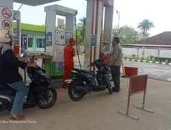 Polsek Basarang Sambang di Lokasi Objek Vital SPBU Di Kec. Basarang