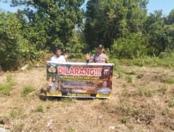 Cegah Terjadinya Karhutla, Anggota Polsek Basarang Lakukan Sosialisasi Secara Rutin