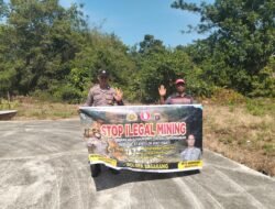 Polsek Basarang Sosialisi Larangan Ilegal Mining Di Wilayah Hukumnya