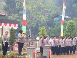 **Pimpin Apel Pagi, Kabagops Polres Bartim Tekankan Kinerja, Kesehatan dan Keselamatan Personel**
