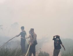 *Gerak Cepat Tim Gabungan Tangani Enam Titik Hotspot di Lahan Gambut Muara Palantau*