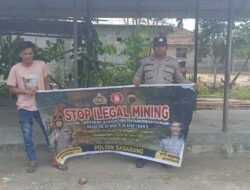 Polsek Basarang Sosialisi Larangan Ilegal Mining Di Wilayah Hukumnya