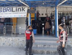 Aktivitas Pasar Inpres Sukamara Dipantau Sat Samapta, Pedagang dan Pengunjung Diajak Lebih Waspada