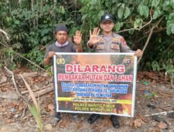 *Cegah Karhutla dan Kabut Asap, Polsek Benua Lima Ajak Warga Taniran Stop Membakar Lahan*