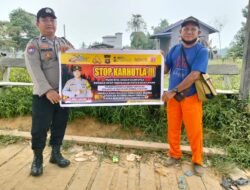 POLSEK MARIKIT IMBAU WARGA CEGAH KEBAKARAN HUTAN DAN LAHAN