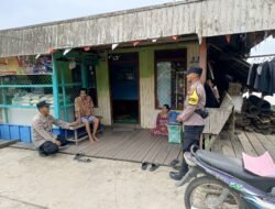 Bhabinkamtibmas Polsek Mendawai Melaksanakan Sambang Kamtibmas Ke Warga Desa