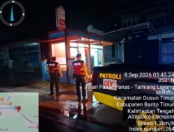 *Cegah Kejahatan di Area Transaksi, Satsamapta Polres Bartim Pantau Bilik ATM Dini Hari*
