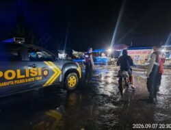 *Cegah Kejahatan Malam Hari, Satsamapta Polres Bartim Patroli di Terminal Temanggoeng Djaja Karti*